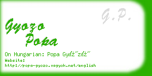 gyozo popa business card